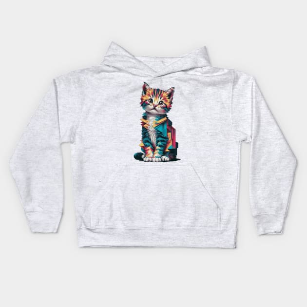 A Majestic Feline - Urban Clothing Kids Hoodie by Artisticwalls